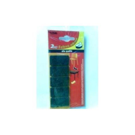 FELTRINI ADESIVI mm.20x25 MARRONE RETTAN