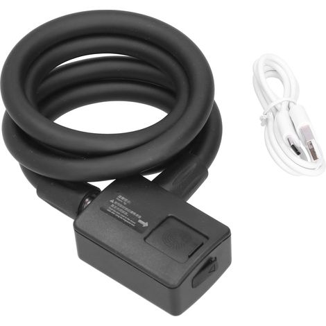3,7-V-Elektrofahrradschloss mit Bluetooth-Fingerabdrucksensor, wasser- und staubdicht, Diebstahlschutz für Fahrräder (1/5)