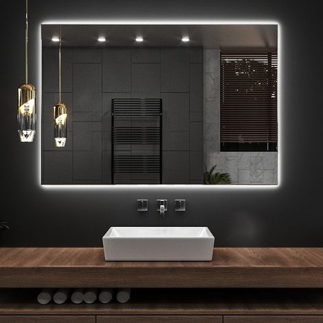 Specchio bagno 80x60 cm retroilluminazione led KAMIL-860 kamalu