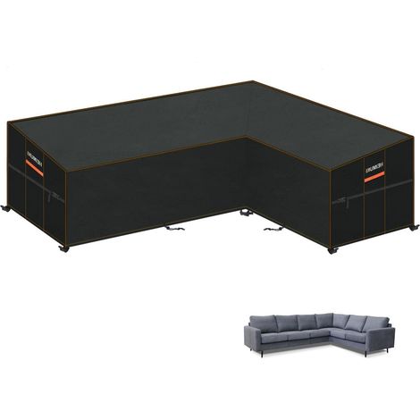 L-Form Gartenmöbel Abdeckung Wasserdicht 286x222cm für Ecksofa & Loungemöbel (1/5)