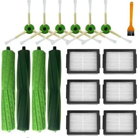 Pour IRobot Roomba I3, I3+, I4, I6, I6+, I7, I7+, I8, I8+, E5, E6, E7, Robot Aspirateur Brosse LatéRale Principale Filtre Hepa (1/5)