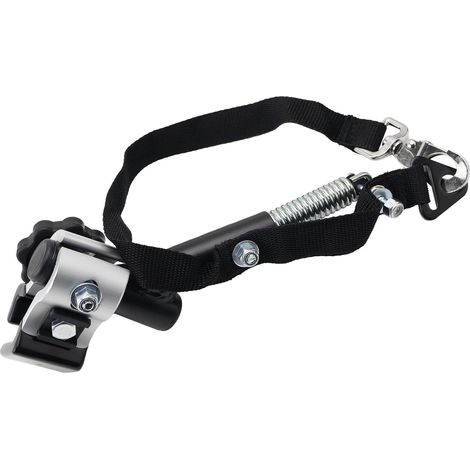 Attelage universel pour remorque de vélo - En alliage d'aluminium - Raccord gauche - Pour tubes de cadre rond/ovales - Pour remorques de vélo d'enfants, animaux domestiques et de charge (1/5)