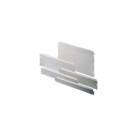 Mrittal Blindplatte grau 1U Stahl RAL 7035