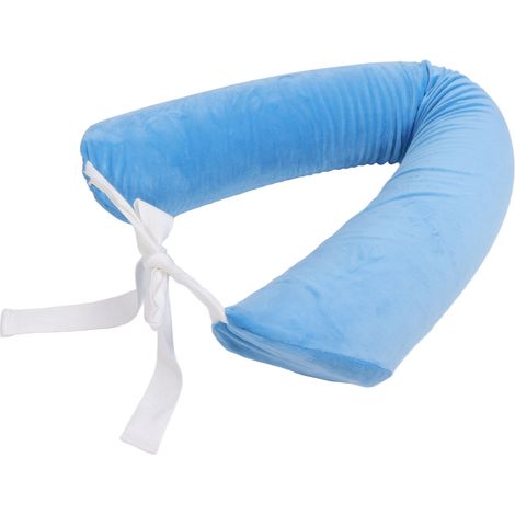 Oreiller de soutien lombaire amovible et lavable en mousse douce, oreiller de taille réversible pour personnes âgées (1/5)
