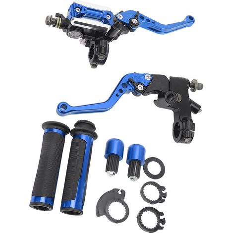 Universeller 22-mm-Kupplungs- und Bremshebelschutz für Motorradlenker, Blau (1/5)