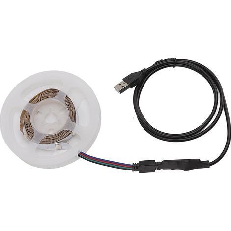 Bande LED RGB 5050 USB 5V avec changement de couleur, contrôle Bluetooth, 5 m, idéale pour la décoration intérieure, les chambres et les fêtes. (1/5)