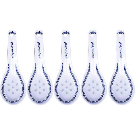 Lot de 5 cuillères multifonctions de style chinois