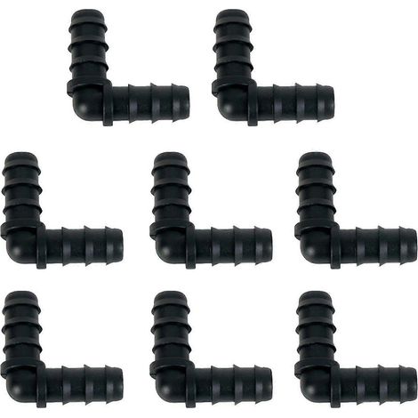 Kit de 8 adaptateurs à douille cannelée pour irrigation goutte à goutte, compatibles avec les tuyaux de 1/2 pouce (16 mm). Connecteurs à douille cannelée de 16 mm pour tuyau d'irrigation goutte à gout (1/5)