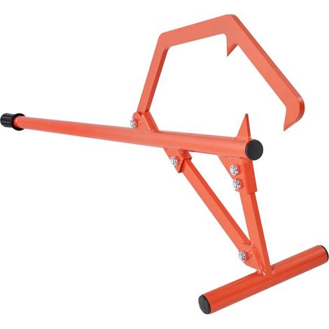 Timberjack, 118 cm, rouleau à grumes en acier robuste, lève-grumes avec crochet d'inclinaison réglable, outils forestiers, cric à grumes pour grumes jusqu'à 63,5 cm de diamètre, cric à bois pour roule (1/5)