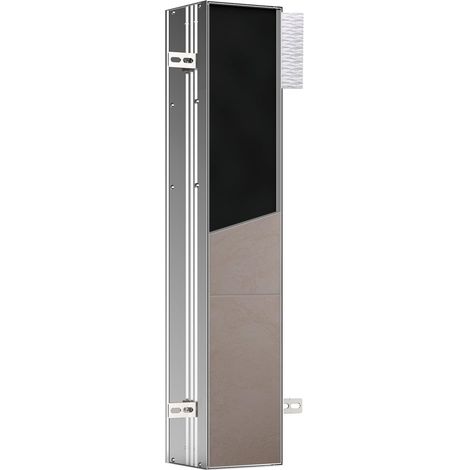 Module d'armoire encastré pour Ensemble de brosses de Toilettes, Armoire de Salle de Bain avec Porte-Papier Toilette, Armoire Haute avec Fonction Push to Open et butée à Gauche (1/5)
