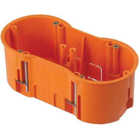 Caja doble para pladur con tornillos, profunda - A.0010PG