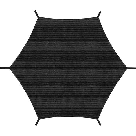SWANEW Copertura per trampolino, protezione solare antistrappo Anti-UV per trampolino 6 barre 244cm Nero (1/5)