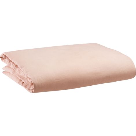 VIVARAISE - Housse de couette Vivaraise Zeff en lin 100% - Aubepine - Taille 240 x 220 cm