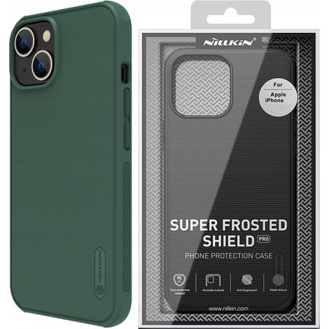 Nillkin Super Frosted Shield Pro Cover posteriore per iPhone 14 Plus, verde (1/5)