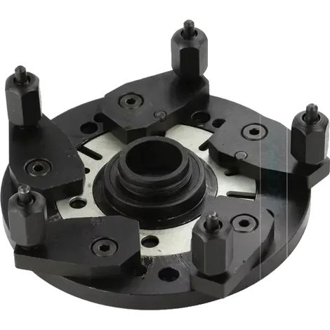 Plaque d'adaptateur pour équilibrage universel des roues, s'adapte aux axes de 36 mm, 38 mm et 40 mm, prend en charge les roues à 3-10 boulons (1/5)