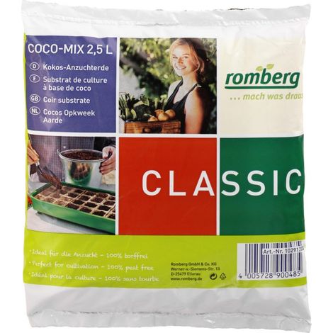 Romberg CLASSIC Kokos-Anzuchterde 2,5 Liter Beutel (1/3)