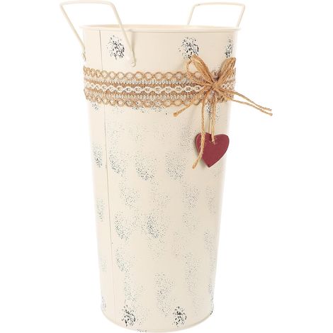 Sandales Femme été Élégantes Seau en Fer Vintage, Seau à Fleurs Robuste et Décoration Unique pour Bureaux et Boutiques Style Rétro Délicat (1/5)
