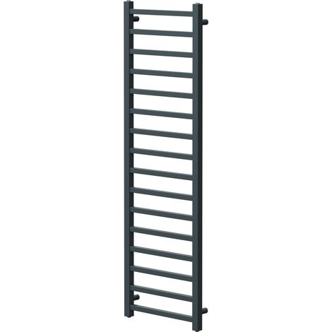 Blaine Anthracite 1600mm x 500mm Straight Heated Towel Rail (1/5)