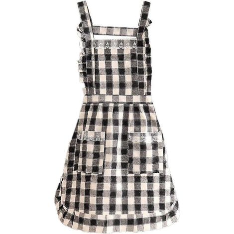 Tablier de cuisine pour femme avec poches, tablier à bavette à plusieurs épaisseurs pour cuisiner, pâtisser, faire des barbecues et jardiner (shape7) (1/5)
