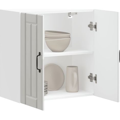 Küchen-Hängeschrank Lucca Hochglanz-Weiß Holzwerkstoff