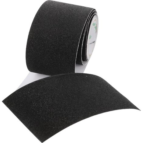 Ruban Adhésif Antidérapant Noir en Peva pour Sol et Mur, Bande Étanche Facile à Poser et Retirer, Protection Antidérapante pour Salle de Bain et Hôtel (1/5)