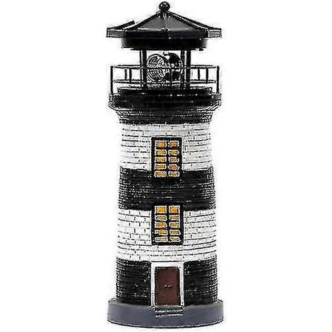 Phare solaire Luxora à LED, tour de balisage rotative pour jardin (1/5)