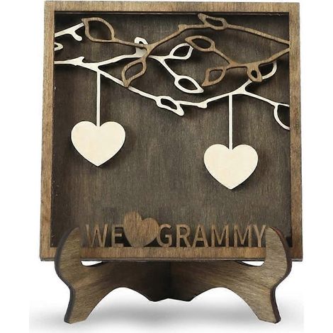 Personalisiertes Familienschild für Mama, individueller Holzbaumrahmen G-- (1/5)