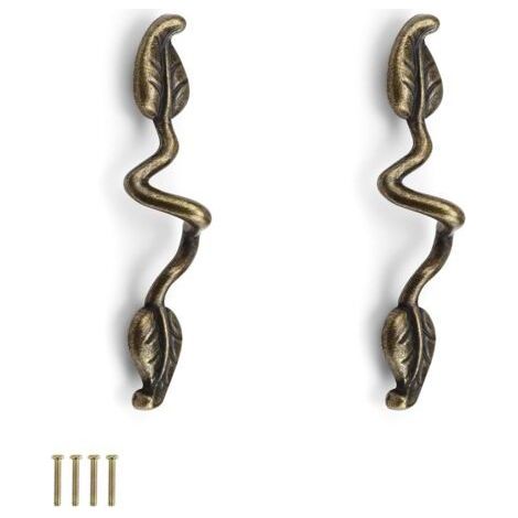 2 Stück Möbelgriff, antiker Möbelgriff, Vintage-Design, Küchenmöbelgriff für Schränke, Schubladen, Badezimmer (1/5)