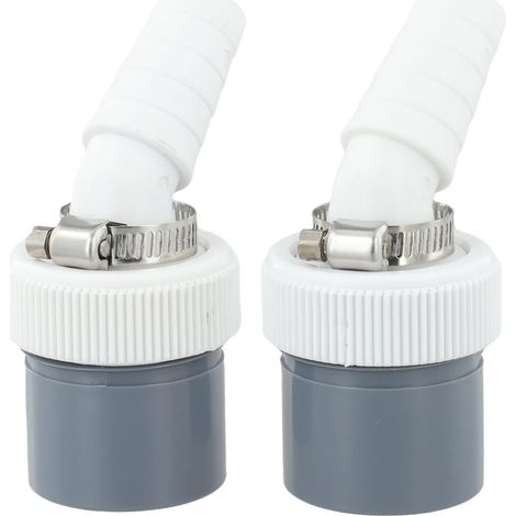 Adattatore per tubo di scarico della lavatrice da 40 mm con ingresso da 18-24 mm, adatto per lavastoviglie, asciugatrici e tubi di sifonamento per lavelli da cucina - confezione da 2 (1/5)