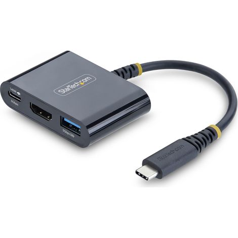 Dock Hub Multipuertos USB Tipo C a HDMI - Adaptador Multipuertos USB-C a HDMI - Carga de 140W - Hub Ladrón USB de 5Gbps - HDMI 4K60Hz - Para MacBook /