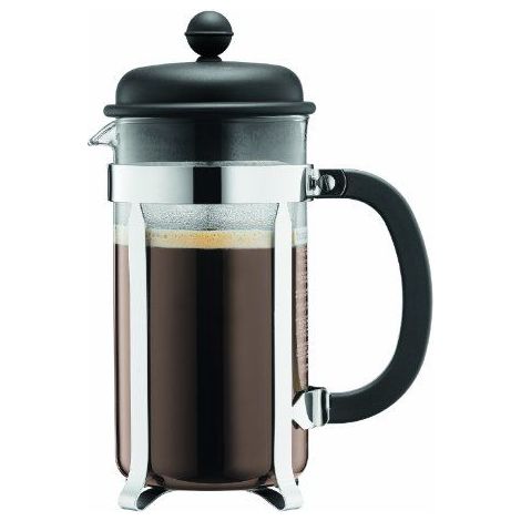 French: Cafetière à Piston 8 Tasses Noire - Caffettiera Colors - Bodum German: Bodum French Press 8 Tassen Schwarz - Caffettiera Colors