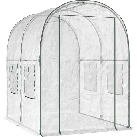 vidaXL Greenhouse with Frame 160 x 200 x 192.5 cm PVC Transparent