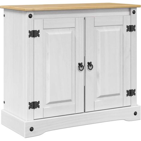 Aquarium Stand CORONA White and Brown 81.5 x 37 x 73 cm 250 kg vidaXL