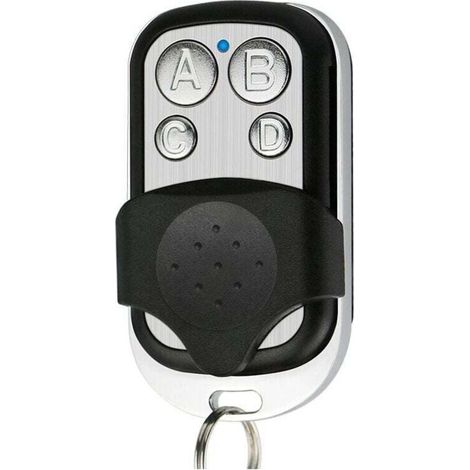 2 pièces Télécommande portail universelle, fréquence 433,92 Mhz pour portail automatique, large rayon - Télécommande universelle pour portail programmable code fixe batterie 12 V incluse (1/4)