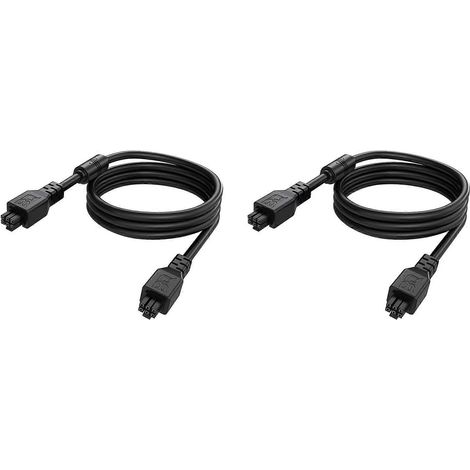 2x BIQU AMS 6-poliges Panda AMS-Kabel (Stecker auf Stecker) mit Magnetring für Bambu Lab P1P P1S X1C H2D A1 A1 Mini, 1000 mm (1/2)