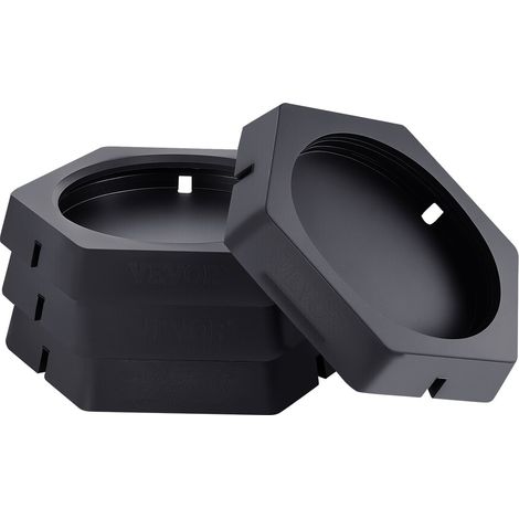 Patin de Nivellement pour Camping-car 4PCs, Patin pour Vérin Stabilisateur de Caravane Charge 2,3 T Chacun, Grande Surface de Stabilisation, Idéal pour Pieds de Cric Ronds de 25,4 cm, Voyage (1/5)