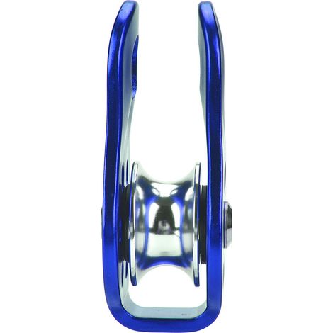 Poulie en alliage d'aluminium résistante pour équipement d'escalade et de sécurité, couleur bleue (1/5)