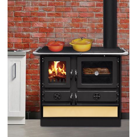 Cuisinière à bois Thermo Magnum S 107 cm chauffage central (1/5)