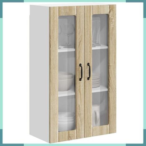 885177 Meuble mural de cuisine Chêne Sonoma 60 x 31 x 100 cm (1/5)