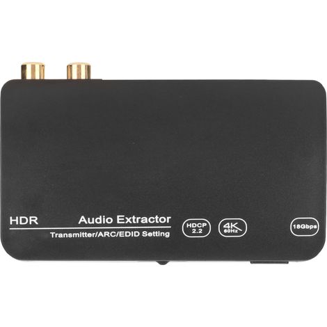 Extracteur de son HDR HD Multimedia Interface HD 4K 60 Hz RCA HD Multimedia Interface avec émetteur Bluetooth pour TV et PC (1/5)