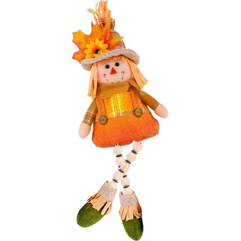 15 Zoll Erntepuppe LED Statue saisonale Dekoration mit