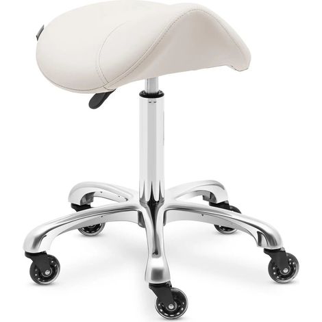 Taburete de silla de montar para caballo 570 750 mm 150 kg beige aleación de aluminio PVC PU contrachapado espuma sintética beige 140010085 (1/5)