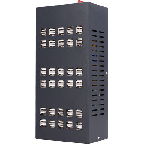 Chargeur Multiprise USB Double Rangée Station de Charge Rapide Prise Secteur 220V 50Hz (1/5)