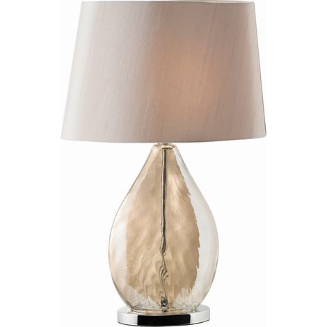 Endon Kew - Lampada da Tavolo Effetto Oro, Vetro, Effetto Seta Visone, E27 (1/5)