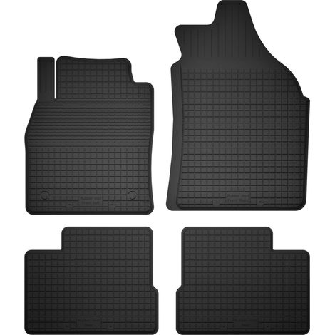 Tapis de sol en caoutchouc, lot de 4, universels pour : Nissan Micra K13 hatchback (2010-2016) (1/5)