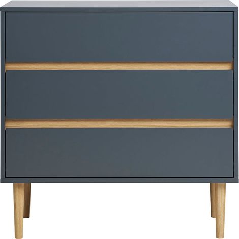 Bisley Kommode 3 Schubladen dunkelgrau.