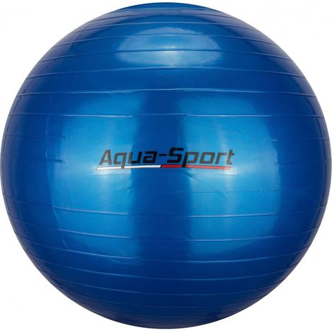 Aqua-Sport Powerstretch Anti-Burst Gymnastikball, Blau, 65 cm, AS0065