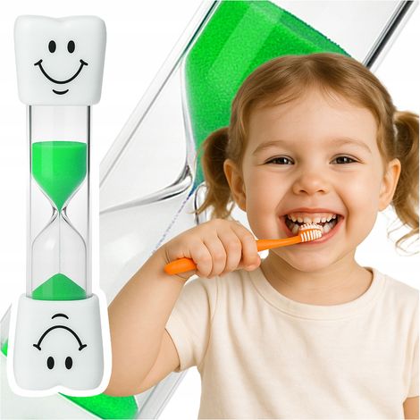 Präziser Sanduhr-Zahnputztimer für Kinder, Grün (1/4)