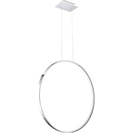 Pendelleuchte Hängelampe Deckenlampe Wohnzimmerleuchte Chrom-Ring LED 5520lm 50W