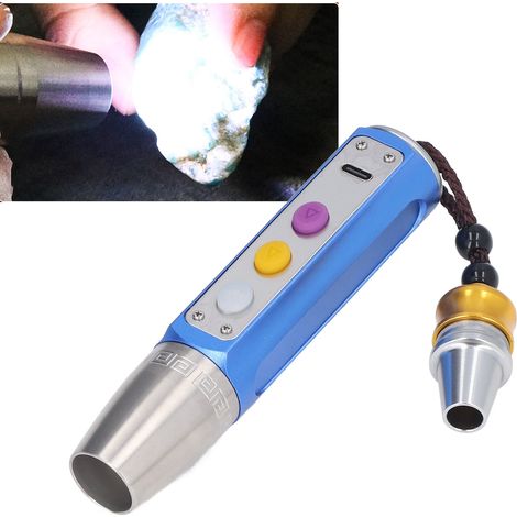Lampe torche multifonctionnelle haute intensité à 3 LED pour l'identification de bijoux et de jadéite, ultra-lumineuse et experte en identification de diamants et de pierres précieuses. (1/5)